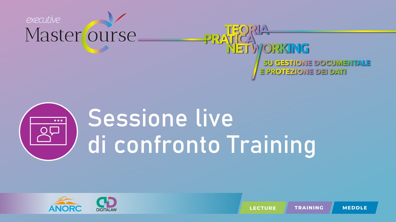 Sessione live di confronto Training